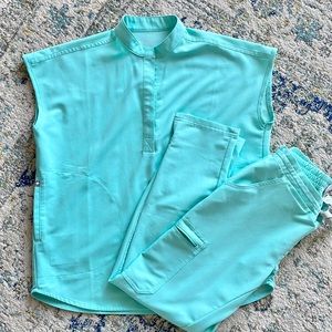 Figs Limited Edition Aqua Blue Scrub Set XXS | XXSP